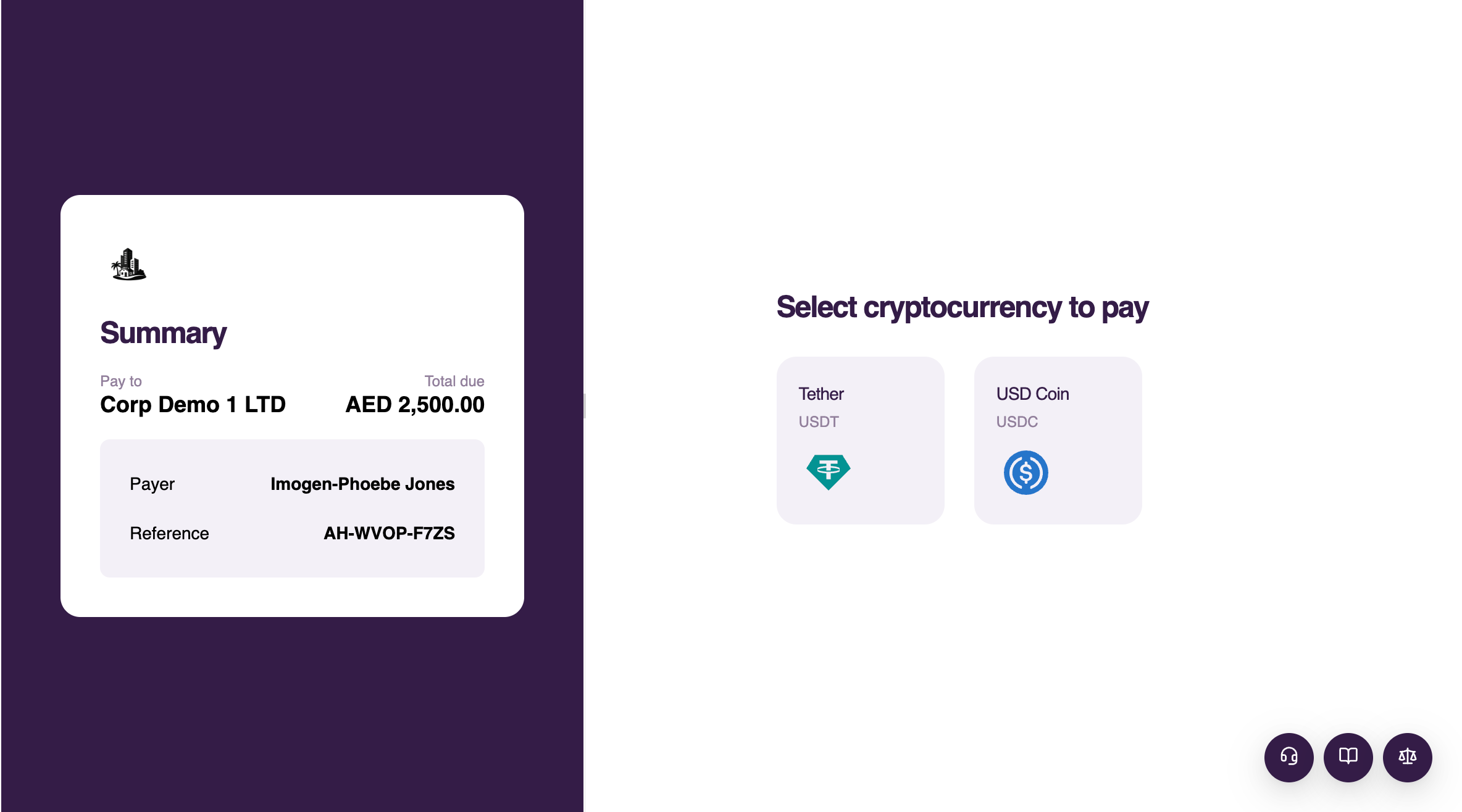 Selecting a cryptocurrency